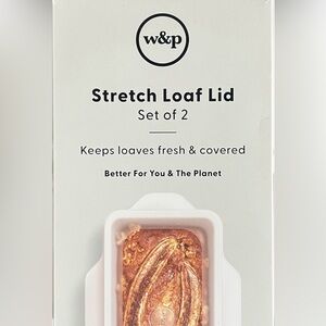 w&p Stretch Loaf Lid Set of 2 - New in Box. Silicone Stretch Baking Lids.